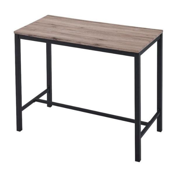 Table de bar Babette | 120 x 60 x 95 cm | Brun-noir