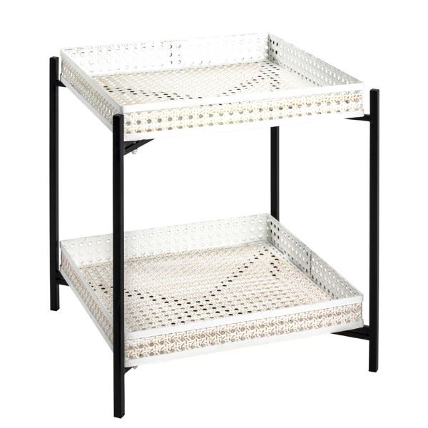 Table d'appoint | 42 x 42 x 50 cm | Blanc