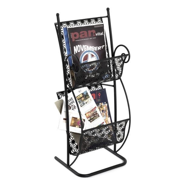 Porte-revues | 31 x 27 x 80 cm | Noir
