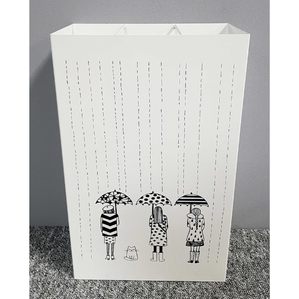 Porte-parapluie | 30 x 16 x 48 cm | Blanc