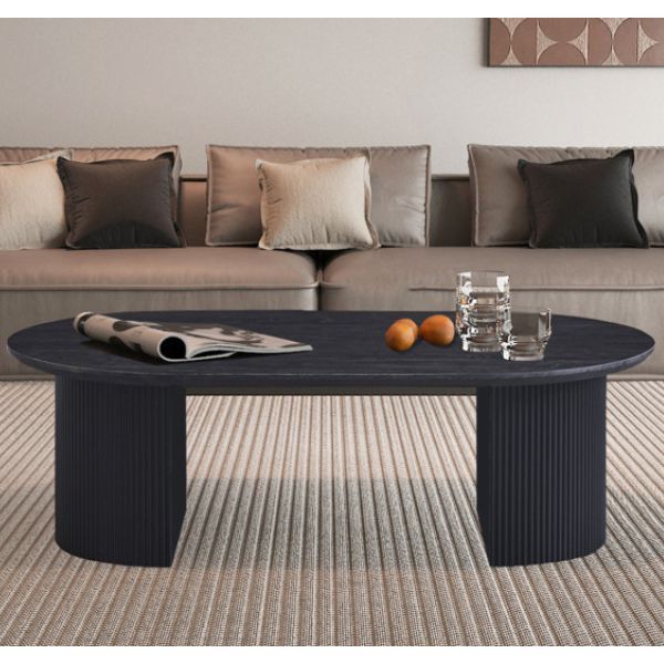 Table basse Lagos | 120 x 70 x 38 cm | Marron foncé