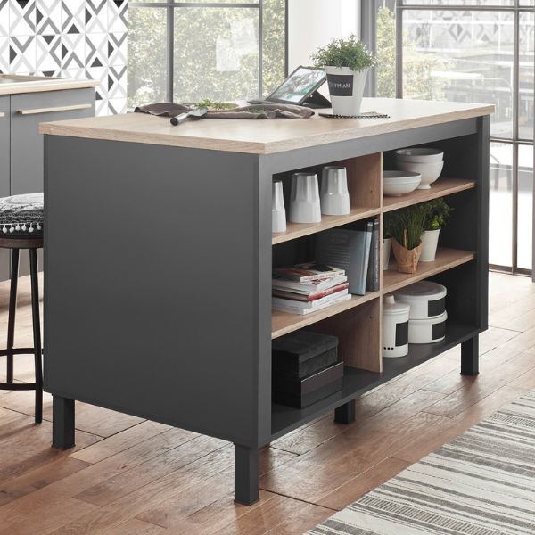 Table de bar Bilberry | 138 x 75 x 85 cm | Anthracite