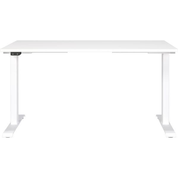 Bureau assis/debout Hermoso | 140 x 80 x 120 cm | Réglable électriquement | Blanc