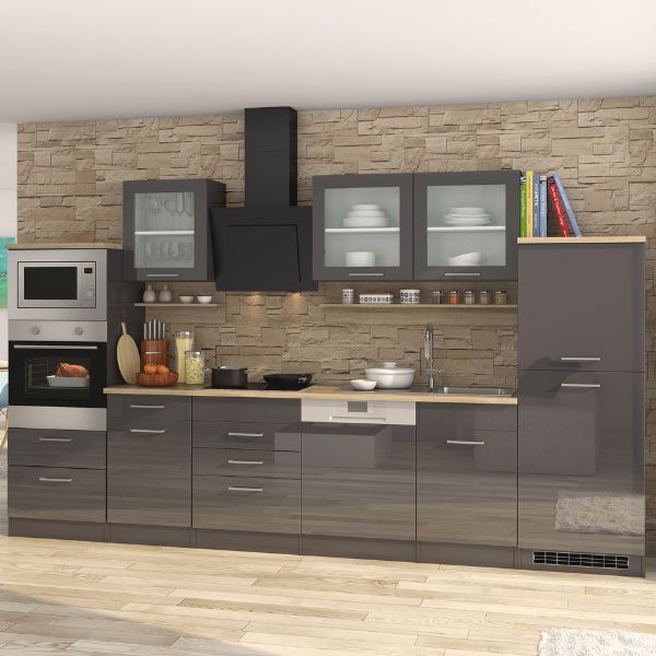 Ensemble de cuisine Milan | Appareils électroménagers inclus | Gris graphite