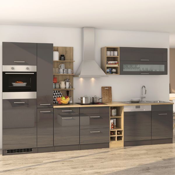 Kitchenette Milan | Appareils non inclus | Gris graphite