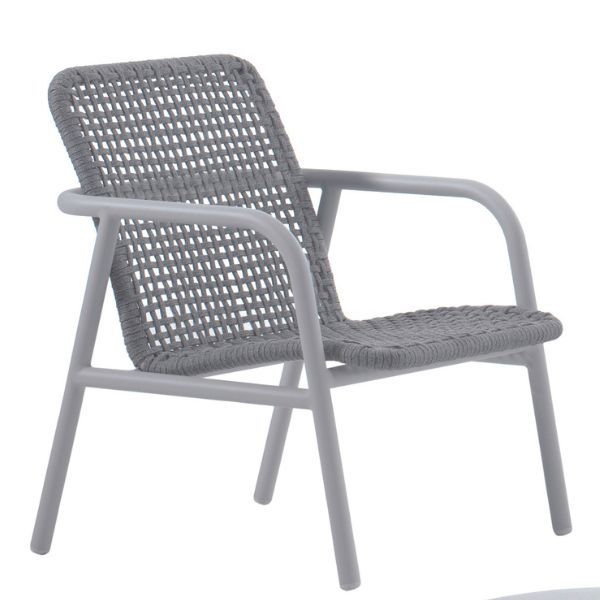 Chaise de jardin Diego | 64 x 75 x 83 cm | Gris clair