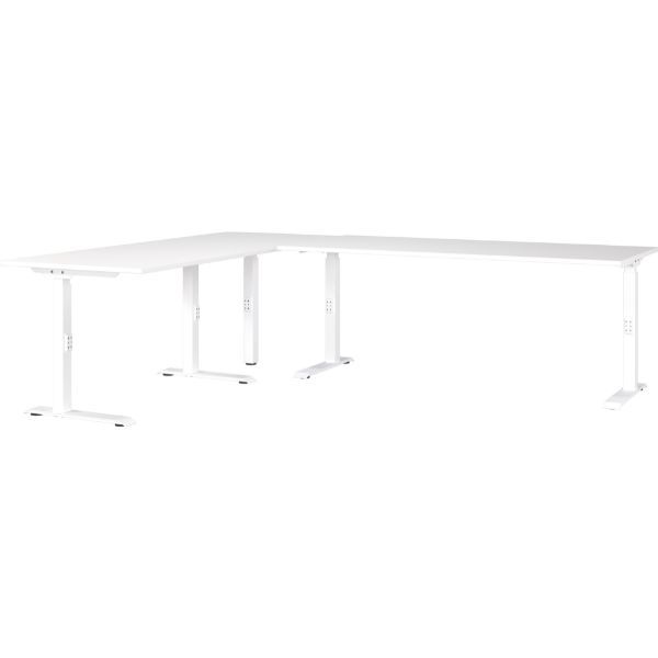 Bureau d'angle Hermoso | 240 x 220 x 71 cm | Blanc