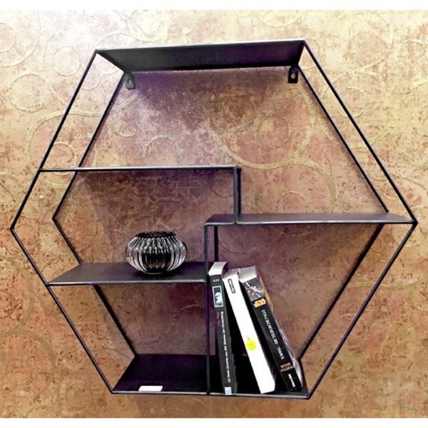 Support mural | 61 x 16 x 54 cm | Noir