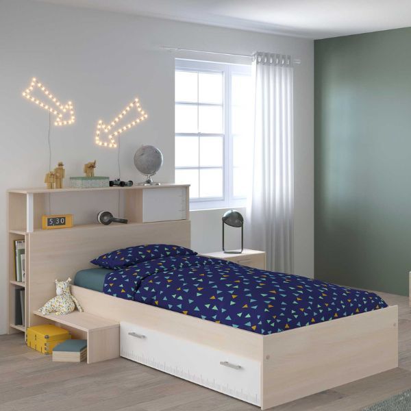 Combinaison de chambre d'enfant Charly 90x190 | lit d'enfant, stockage