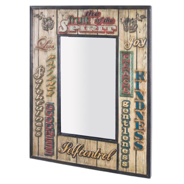 Panneau mural avec miroir | 52 x 70 cm | Vintage design
