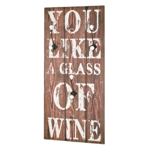 Panneau mural avec 3 boutons | 45 x 12 x 100 cm | Design vintage