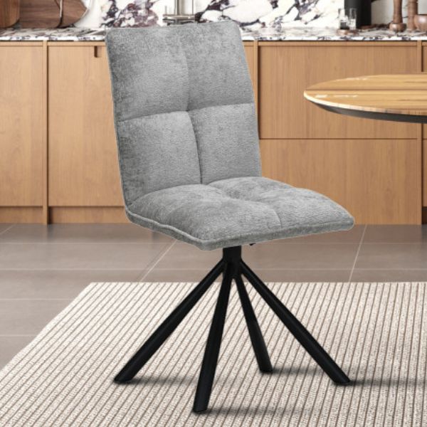 Chaise pivotante Jackson | 45 x 59 x 91 cm | Gris