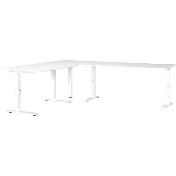 Bureau d'angle Hermoso | 240 x 200 x 71 cm | Blanc