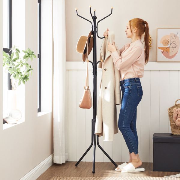 Neilio porte-manteau | 44 x 182 cm | Noir