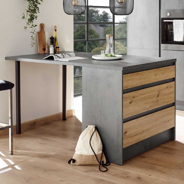 Table de bar Troja | 180 x 90 x 90 cm | Anthracite