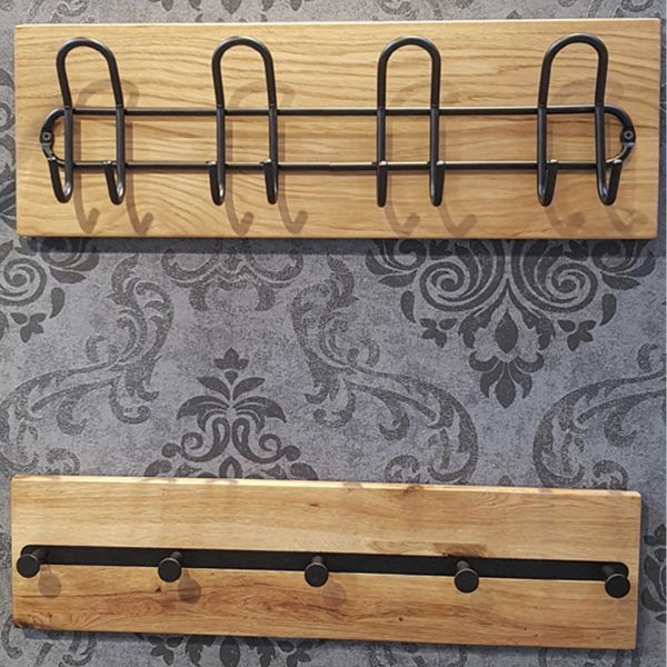 Ensemble de panneaux muraux avec 8 crochets et 5 boutons | Royal Oak design