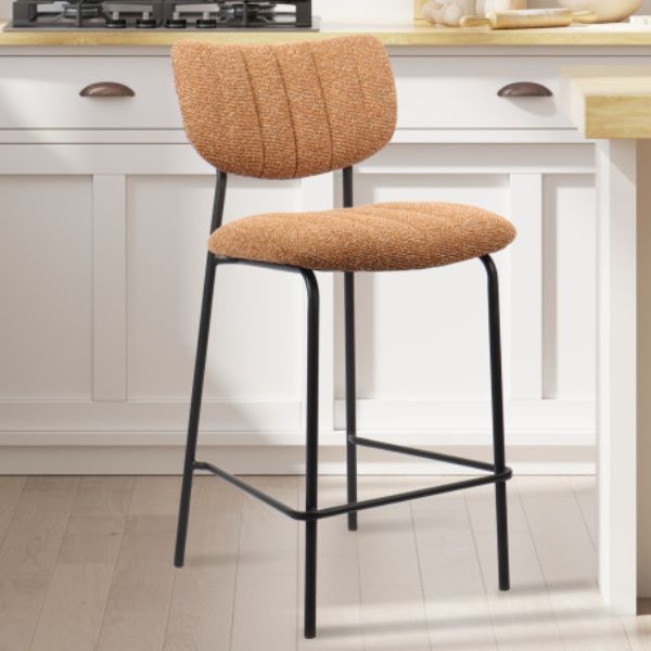 Tabouret de bar Georgi | 46 x 53 x 97 cm | Orange