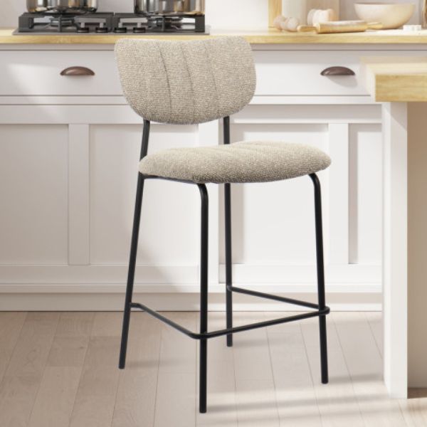 Tabouret de bar Georgi | 46 x 53 x 97 cm | Brun