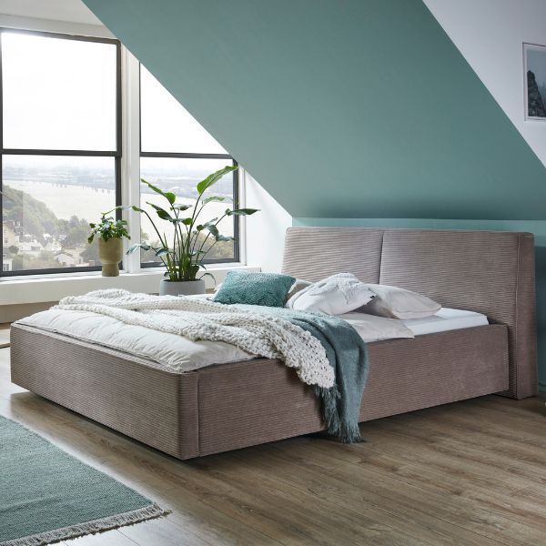 Lit coffre Mitoma | 160 x 200 cm | Taupe design