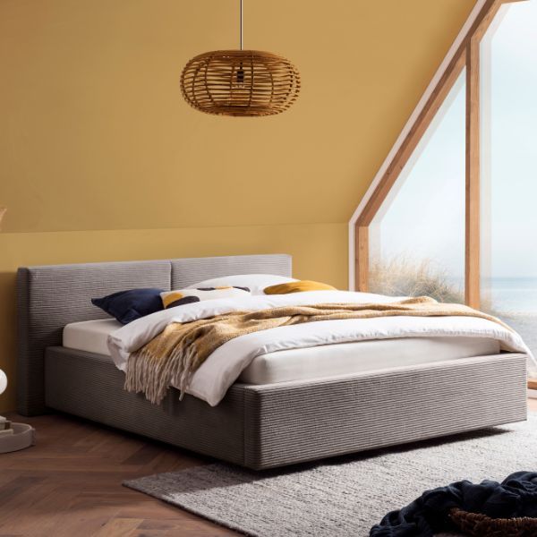 Lit coffre Kubrik | 140 x 200 cm | Taupe