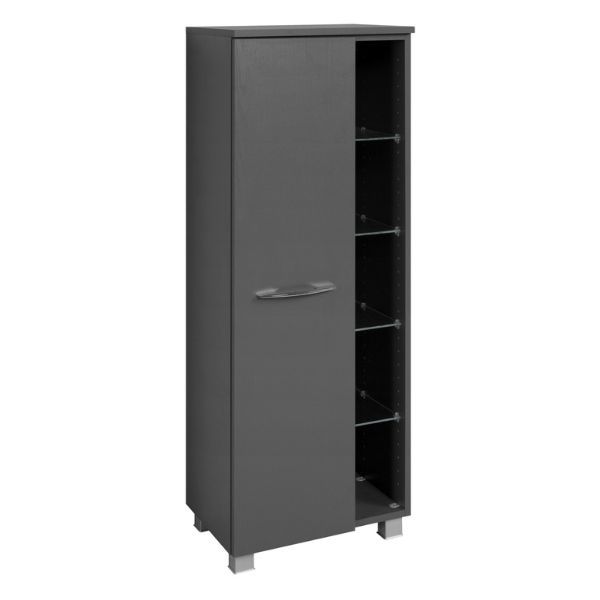Armoire de rangement Portofino | 45 x 35 x 122 cm | Gris graphite