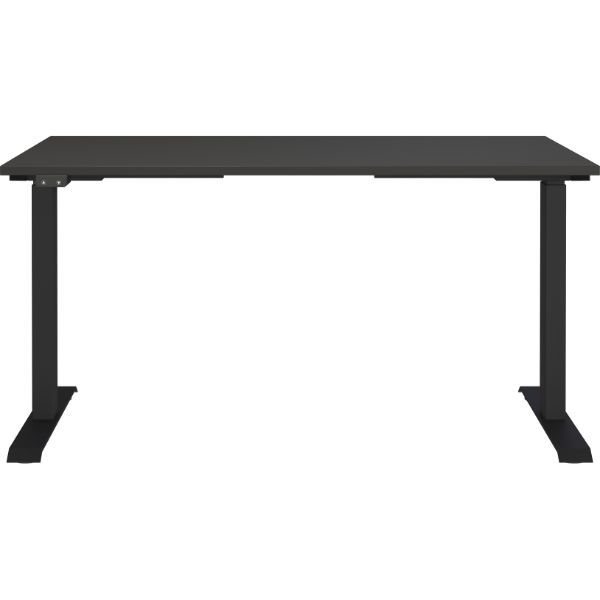 Bureau assis/debout Hermoso | 140 x 80 x 120 cm | Réglable électriquement | Anthracite