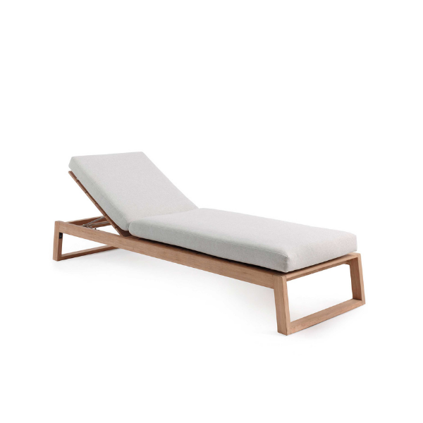 Chaise longue Island | 208 x 72 x 43 cm | Gris