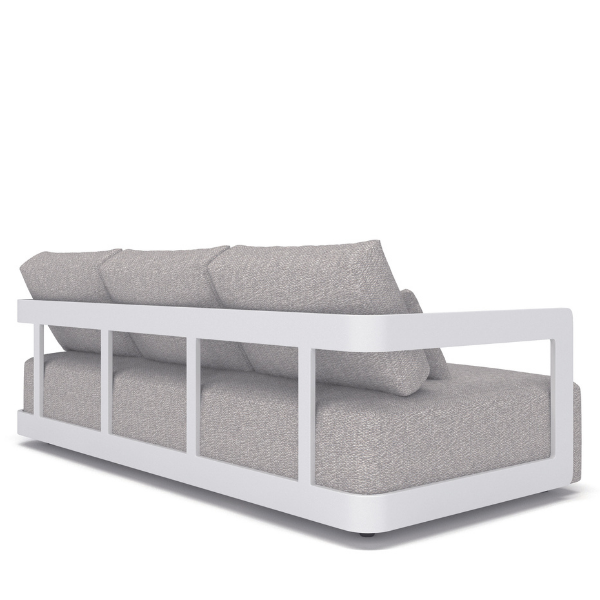 Canapé de jardin trois places Raphael | 210 x 100 x 58 cm | Gris clair