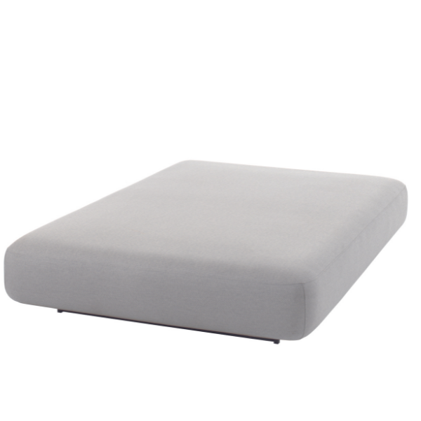 Chaise longue jardin Fiori | 205 x 152 x 37 cm | Gris clair