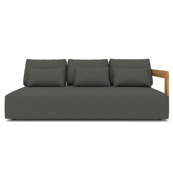 Canapé trois places Raphael | 208 x 100 x 58 | Noir