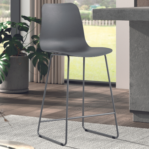 Tabouret de bar Marie-gris