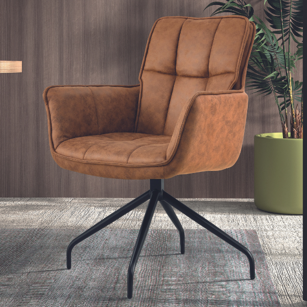 Chaise de salle à manger Ibis - brun clair