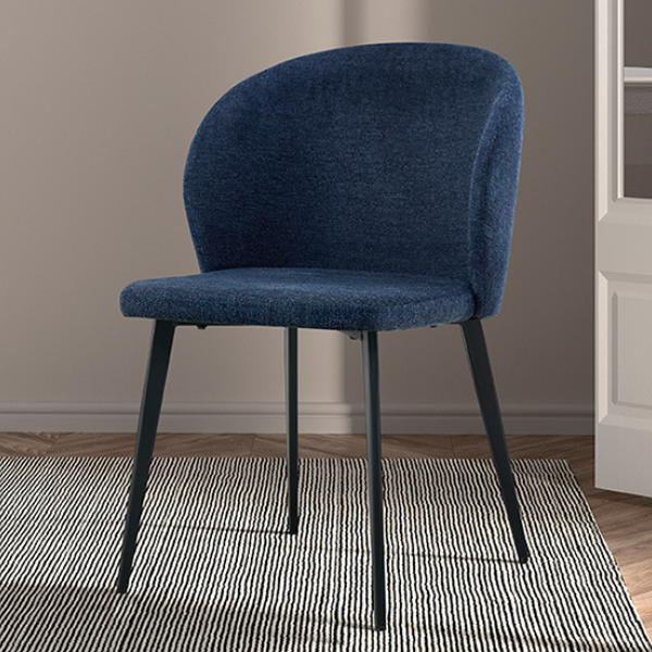 Chaise de salle à manger Tilly-bleu