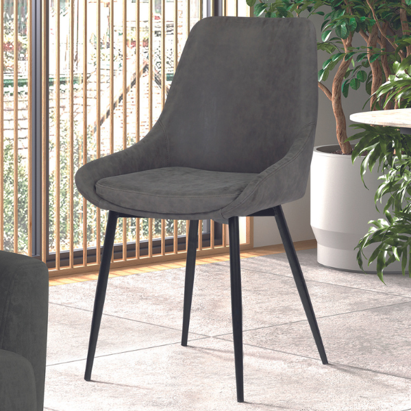 Chaise de salle à manger Mirano-gris clair