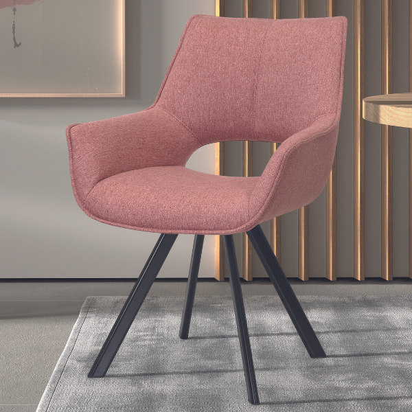 Chaise de salle à manger Miet-rose