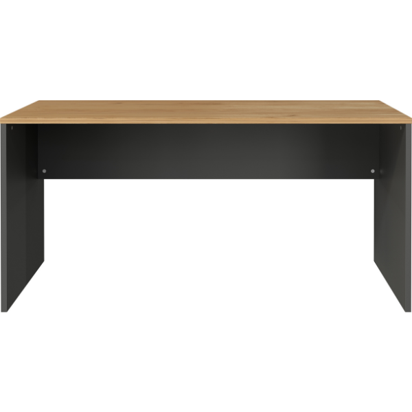 Bureau Robert 158 cm - anthracite/chêne