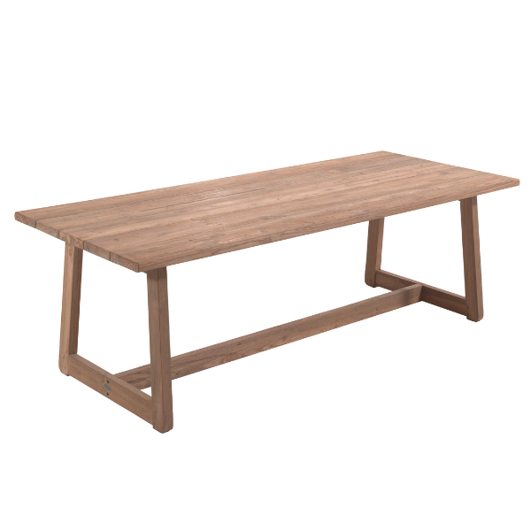 Table de jardin Isabella 250x100cm teck recyclé