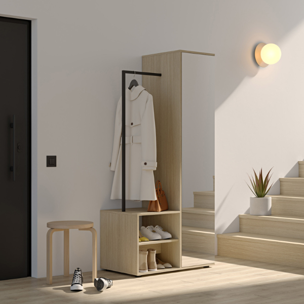 Vestiaire Beatrix-chêne clair