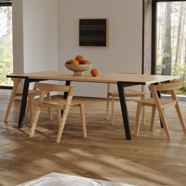 Table à manger Drina 200 x 100 cm-chêne