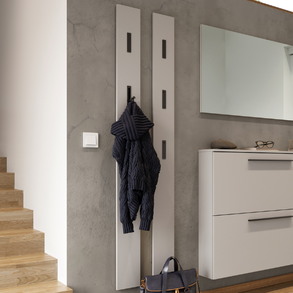 Porte-manteau mural Jonas avec trois crochets - beige cachemire