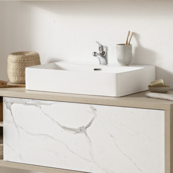 Vasque en céramique Latima 59x42x12cm - blanc