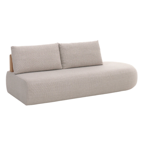 Canapé double de jardin Mila | 220 x 100 x 80 cm | Beige