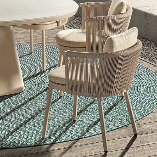 Chaise de jardin Mendoza | 59 x 55 x 72 cm | Corde Beige design