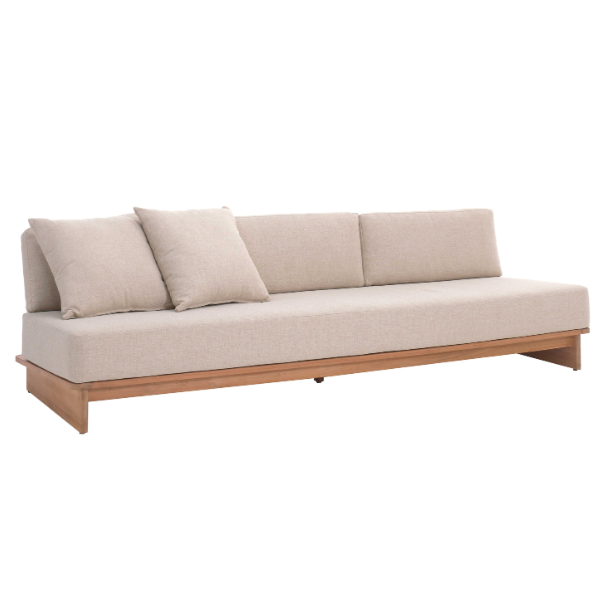 Siège de jardin trois places Djerba | 270 x 95 x 70 cm | Beige