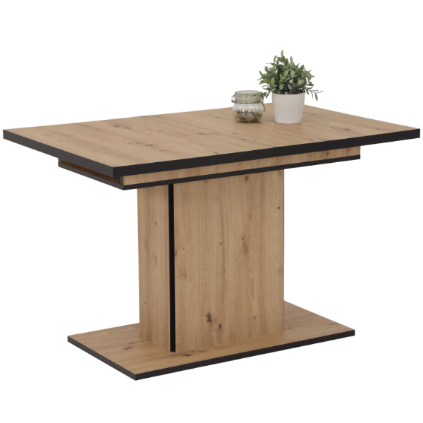 Table de salle à manger Ryana 120/160x80 cm-artisan