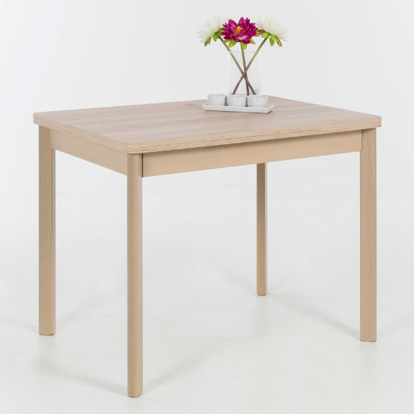 Table de salle à manger Bremma 90/142x65 cm-chêne Sonoma