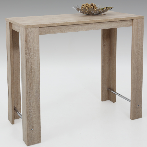 Table de bar Friedl 120x58 cm-chêne Sonoma