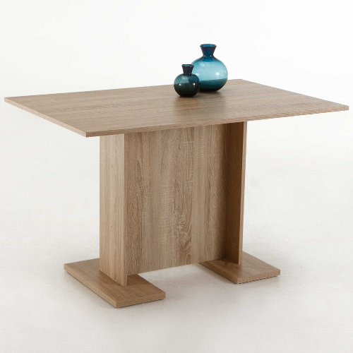 Table de salle à manger Inessa 108x68 cm-chêne Sonoma