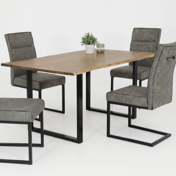 Table de salle à manger Jenora 160x90 cm-acacia