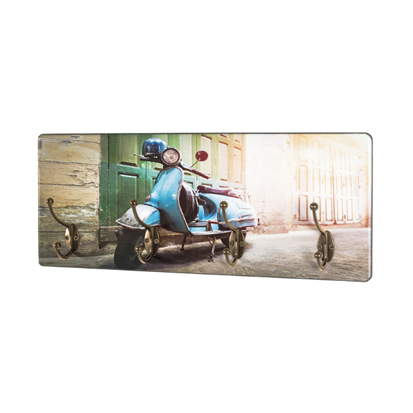 Porte-manteau mural à motif bronze avec impression MDF